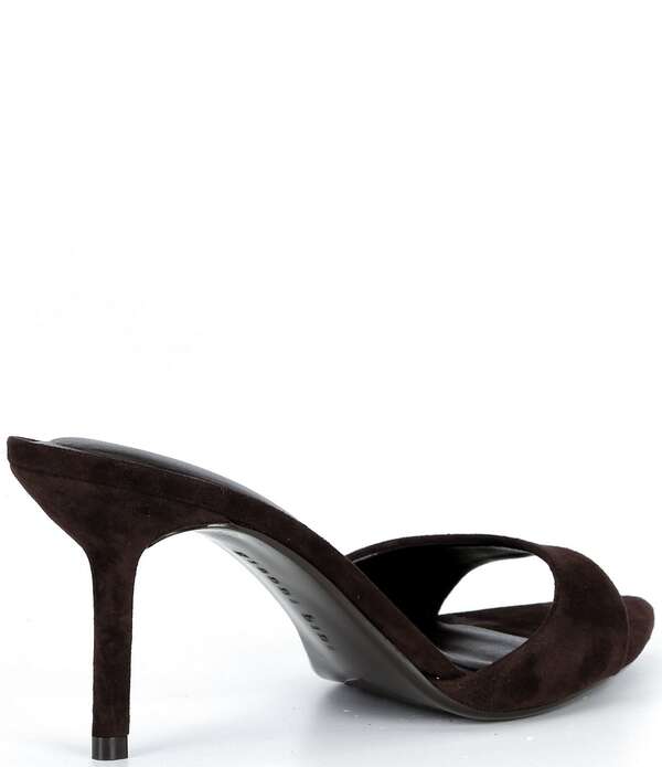 ジャンビニ レディース シューズ サンダル スエードクロス Gianni Bini Camrun Suede Stiletto Slide Sandals Dark Brown Roast 赤銅色