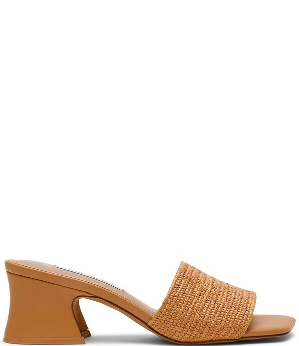 スティーブ マデン レディース シューズ サンダル Steve Madden Frolic Raffia Slide Sandals Tan タン