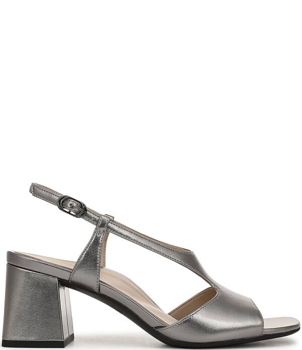 バイオニック レディース シューズ サンダル レザー ヒール Vionic Raqueleather Block Heel Dressandals Pewter ピューター｜ReVida 店