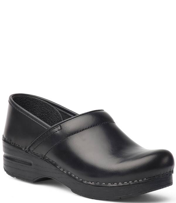 ダンスコ レディース シューズ サンダル レザー Dansko Professional Cabrio Leather Clogs Black Cabrio ブラック｜ReVida 店
