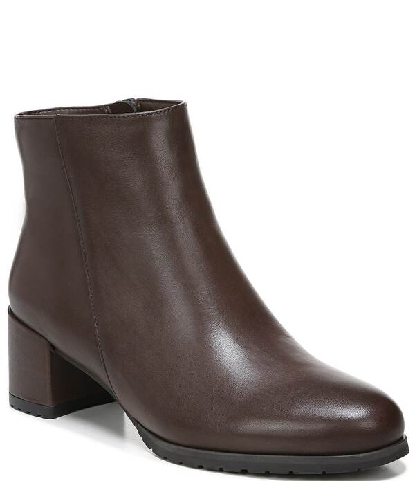 ナチュライザー レディース シューズ ブーツ・レインブーツ なめし革 Naturalizer Bay Weatherproof Leather Booties Chocolate 黒茶