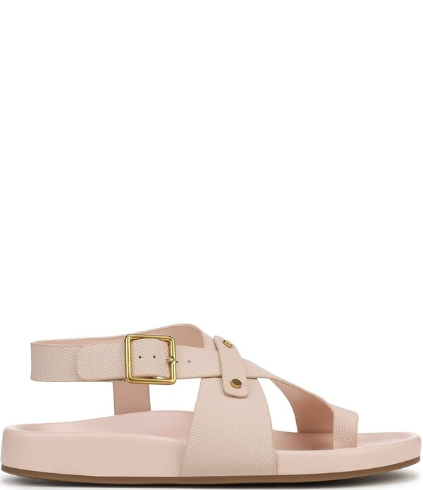 フランコサルト レディース シューズ パンプス サンダル なめし革 Franco Sarto Blair Leather Toe Loop Sandals Light Pink さくら色