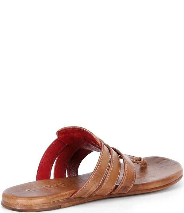 ベッドステュ レディース シューズ サンダル レザー Bed Stu Yoli Leather Triple Banded Thong Sandals Tan Rustic タン｜ReVida 店