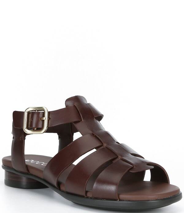 残響音 レディース シューズ パンプス サンダル なめし革 ECCO Sculpted Alba 2 Banded Leather Fishmerman Sandals Potting Soil