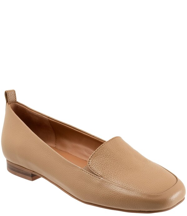 ホンブルグ帽ウォーク レディース シューズ パンプス なめし革 置き目毛革 SoftWalkingston Leather Loafers Beige ベージュ