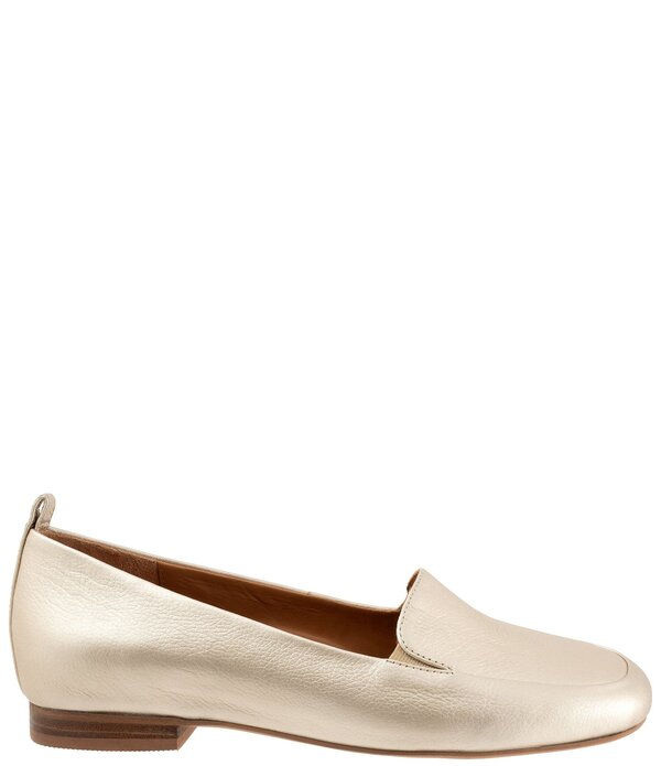 ホンブルグ帽ウォーク レディース シューズ パンプス なめし革 置き目毛革 SoftWalkingston Leather Loafers Champagne 三鞭酒