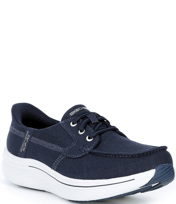 スケッチャーズ レディース シューズ Skechers Women\u0027s Hands Free Slip-Ins Max Cushioning Lite Aura - Corinne Boat Shoes Navy 米国海軍