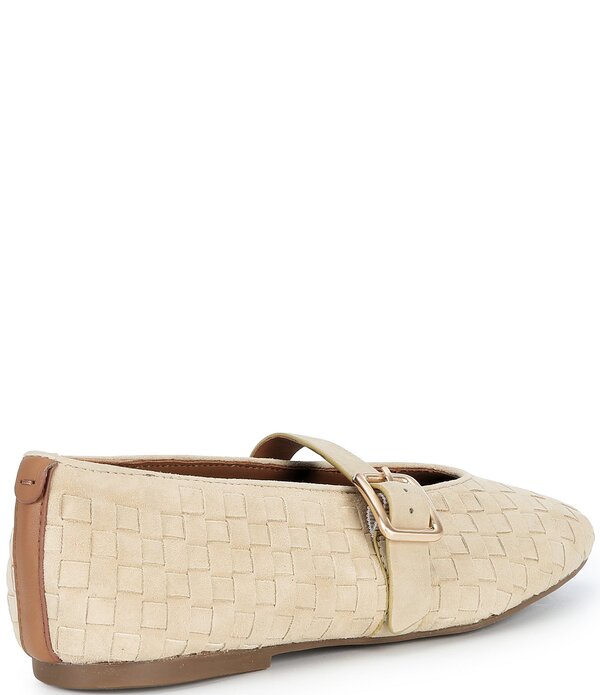ジェントルソウルズ レディース シューズ パンプスエード Gentle Souls Winifred Woven Suede Mary Jane Ballet Flatsoybean