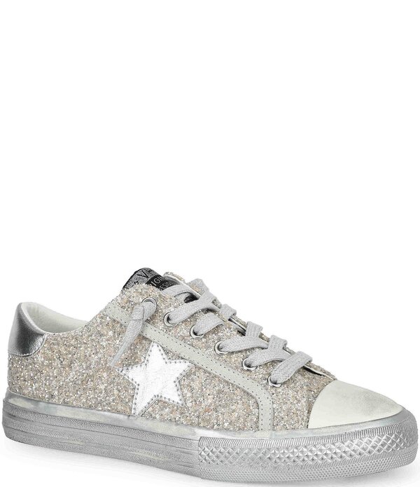 ヴィンテージハバナ レディース ボトムス 心地好いズボン下 スニーカー Vintage Havanalive Chunky Glitter Sneakersilver しろがね色