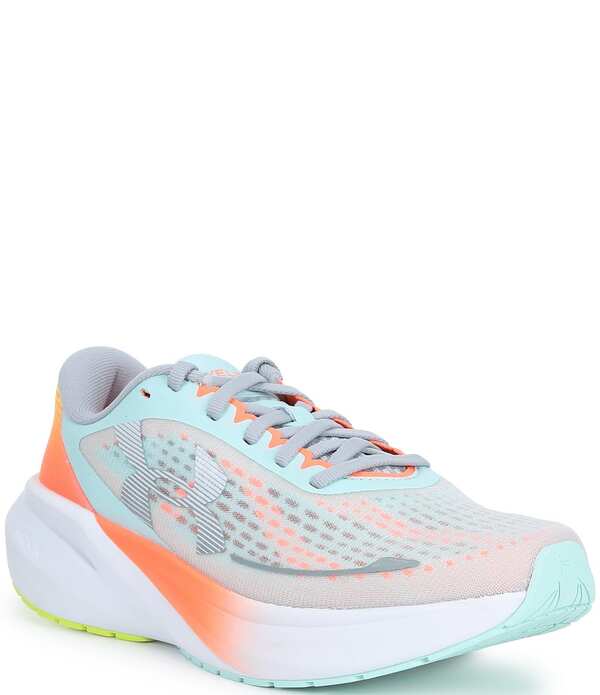 アンダーアーマー レディース シューズ スニーカー Under Armour Women\u0027s Velociti Pace Running Shoes Refresh Mint/Electric Tangerine/White 白いこと