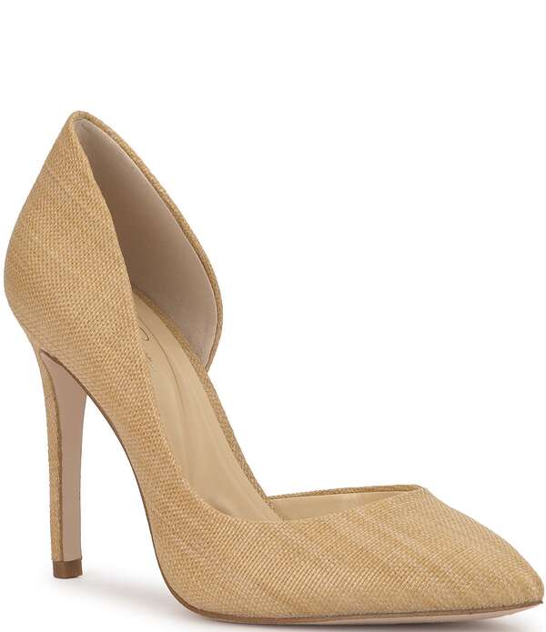 ジェシカシンプソン レディース シューズ 踵 Jessica Simpson Prizma Raffia d\u0027Orsay Pumps Natural