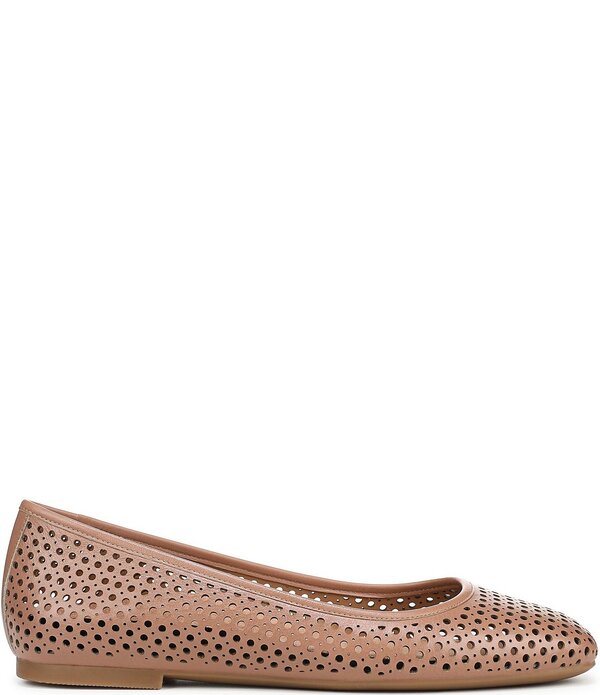バイオニック レディース シューズ パンプス なめし革 Vionic Orinda Perforated Leather Ballet Flats Mocha Mousse モカ