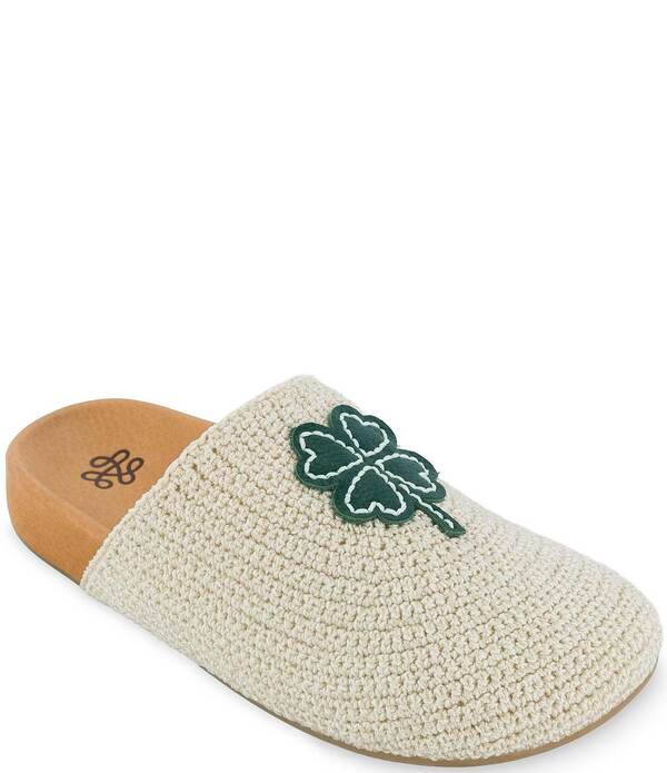 ザサック レディース シューズ サンダル The Sak Bolinas Clover Crochet Clog Natural Clover