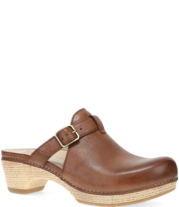 ダンスコ レディース シューズ サンダル プラットフォーム レザー ヒール Dansko Leandra Leather Platform Block Heel Clogs Brown ブラウン|ReVida 店