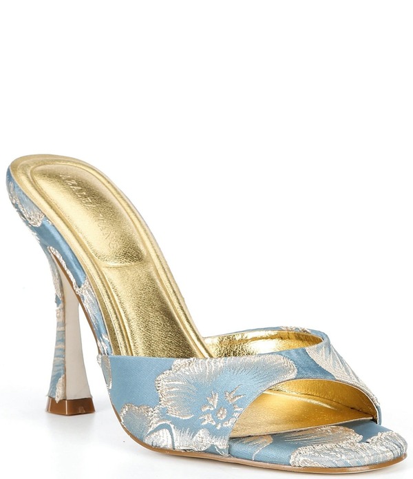 アザレア 一 レディース シューズ サンダル プッディングトール Azalea Wang Lenore Metallic Printedressandals Blue/Multi 青碧