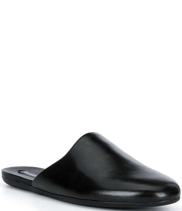 アントニオ メラーニ レディース シューズ パンプス なめし革 Antonio Melani Selina Leather Slip On Flat Mules Black 黒いこと