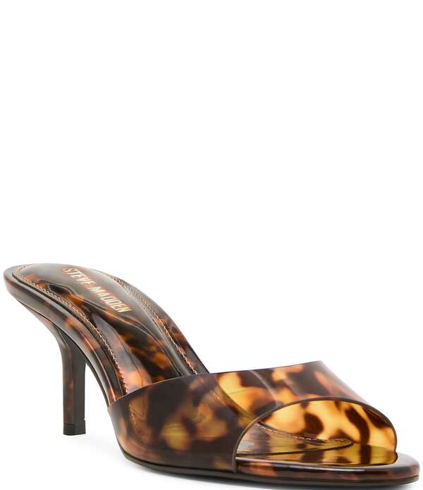 スティーブ マデン レディース シューズ サンダル 刷り上げる Steve Madden Kendrix Tortoise Print Dresslide Sandals Tortoise