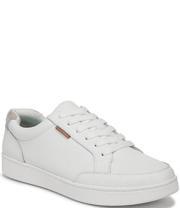 御医者さん・肩かけ レディース シューズ スニーカー スピード競技 なめし革 Dr. Scholl\u0027s Feel Beyond Leather Low Top Lace Up Sneakers White 白いこと
