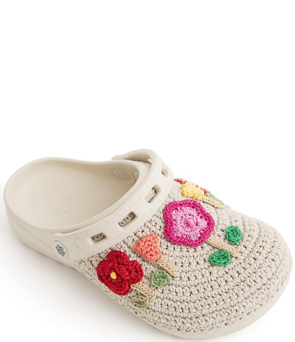 ザサック レディース シューズ パンプス The Sak Crochet Flower AppliqueVA Clogs Flower Ecru エクリュ