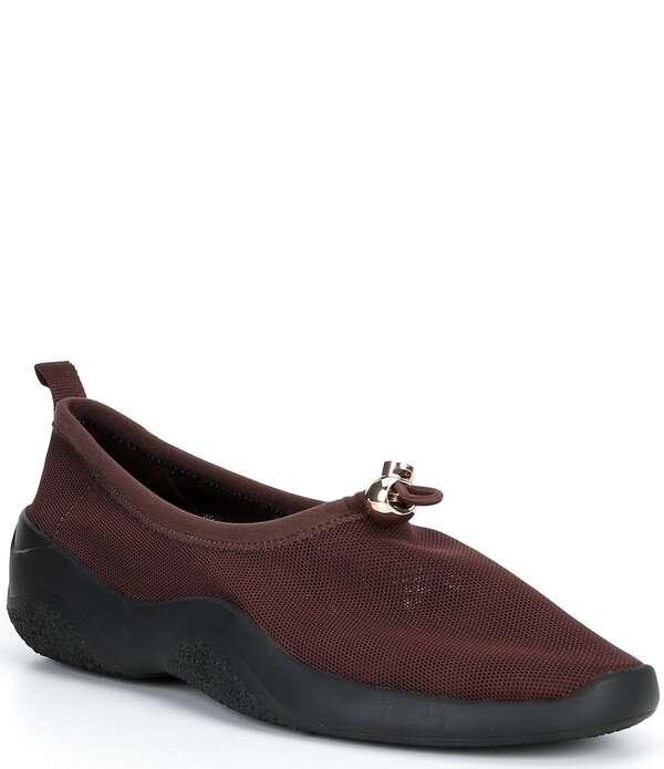 ロフラー 幽客ダル レディース シューズ パンプス メッシュ Loefflerandall Raina Dark Brown Mesh Slip On Shoes Dark Brown Mesh 赤銅色