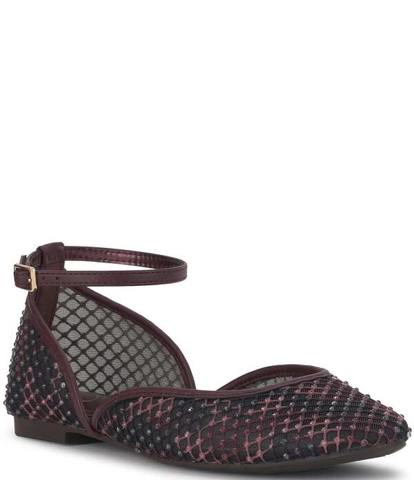ジェシカシンプソン レディース シューズ パンプス 刷り上げる アンクル Jessica Simpson Laelli Camo Print Ankle Strap Ballet Flats Cherry