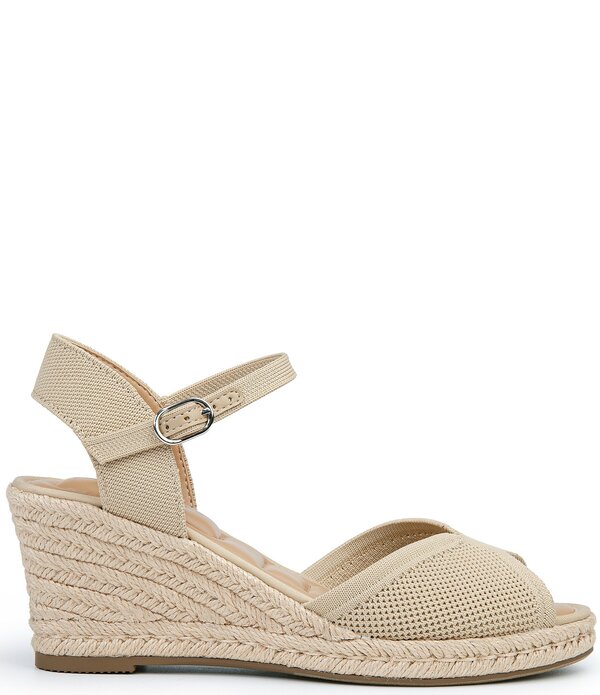 ミートゥー レディース シューズ サンダル 編み物 Me Too Stormi Stretch Knit Espadrille Sandals Lightaupe トープ