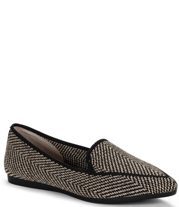 ミートゥー レディース シューズ パンプス 編み物 置き目毛革 Me Too Alia Chevron Stretch Knit Loafers Brown Multi 赤銅色