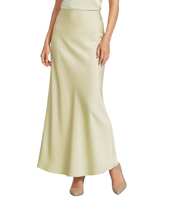 アントニオ メラーニ レディース 下つ方スコート A 伝達ルート 繻子 マキシ Antonio Melani Bella-Line Coordinating Satin Maxi Skirt Butter