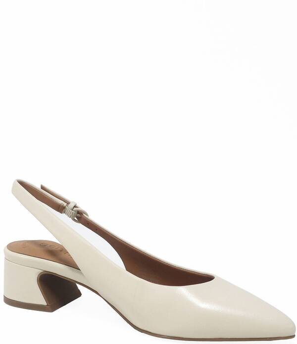 ジェントルソウルズ レディース シューズ パンプス なめし革 Gentle Souls Georgia Leather Slingback Pumpstone 石ころ