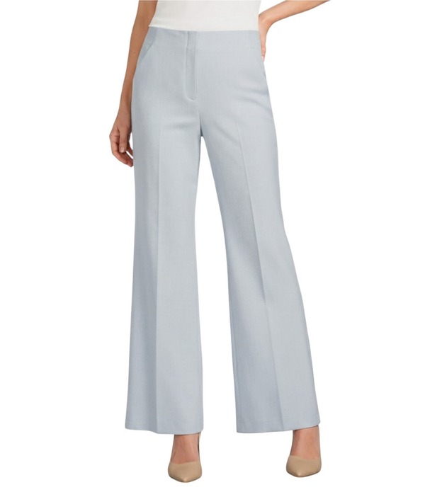 アントニオ メラーニ レディース ボトムス 心地よいズボン下 Antonio Melani Tegan Slub Suiting Flat Front Pants Light Blue 青色
