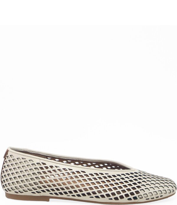 ジェントルソウルズ レディース シューズ パンプス なめし革 Gentle Souls Willow Perforated Leather Flatstone 石ころ