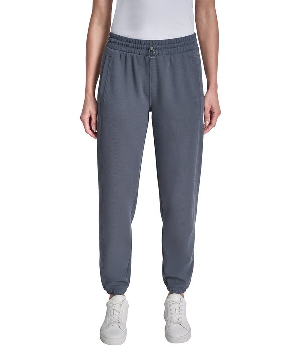 ダナキャラン レディース ボトムス 心地好いズボン下 肋材 ジョガーパンツ DKNY Sport by Donna Karan Coordinating Highline Ribbed Mid Rise Joggers Turbulence