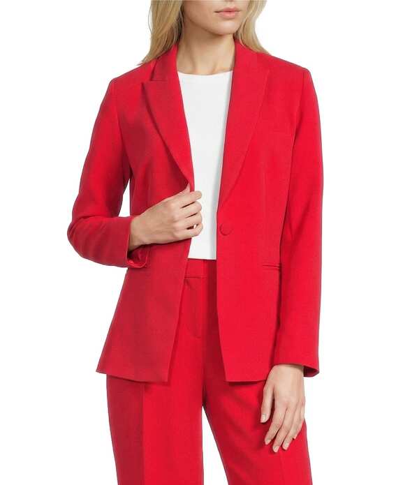 ギブソンアンドラティマー レディース アウター 厚地の外套 スポーツジャケット Gibson \u0026 Latimer Perfect Fit Wovenotch Lapelong Sleeve Coordinating Suiting Blazer Goji Berry