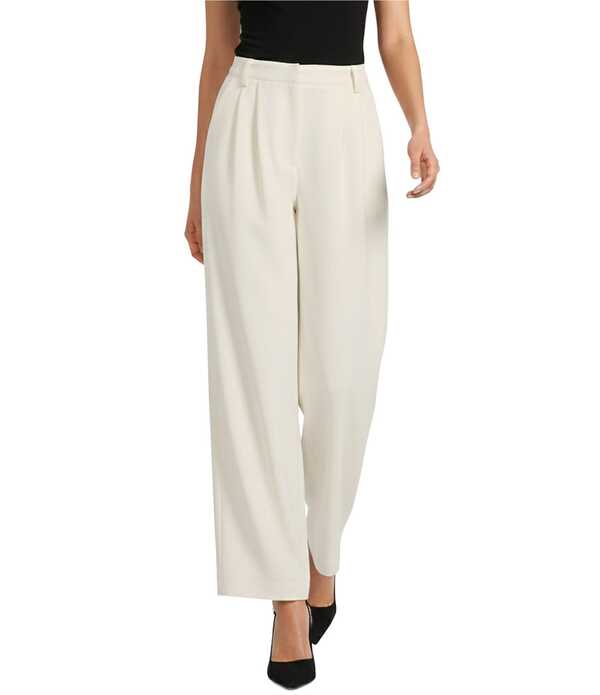 ジャンビニ レディース ボトムス 心地好いズボン下 ワイドレッグ 縮緬 Gianni Bini Harlow Crepe Wide Leg Coordinating Trouser Pants Lightan タン