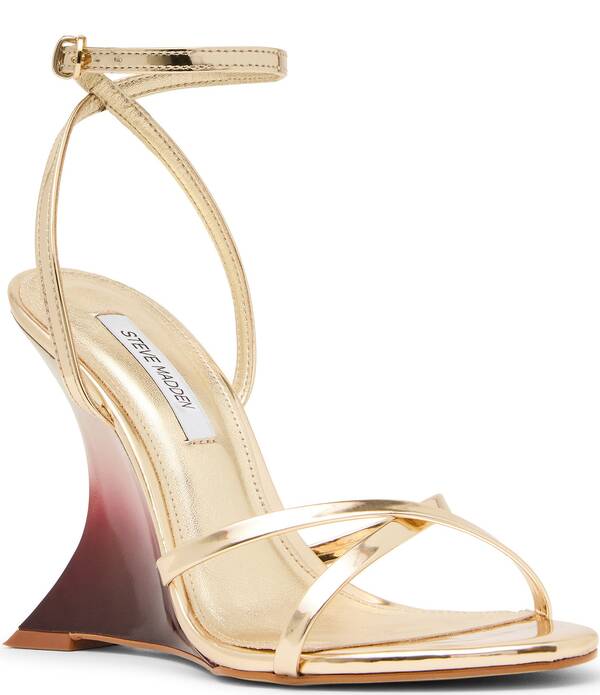 スティーブ マデン レディース シューズ サンダル Steve Madden Layersculpted Wedge Dressandals Gold ゴールド