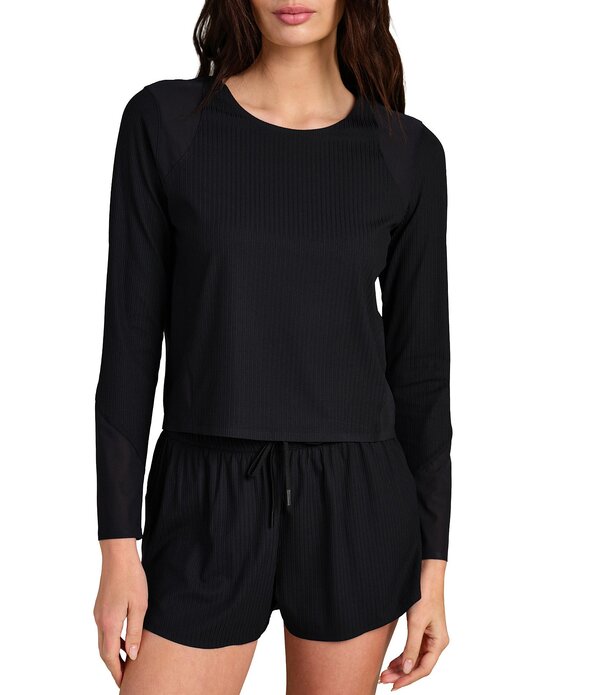ローヌ レディース トップス ティーシャツ RHONE Lightspeed Long Sleeve Topure Black 黒いこと