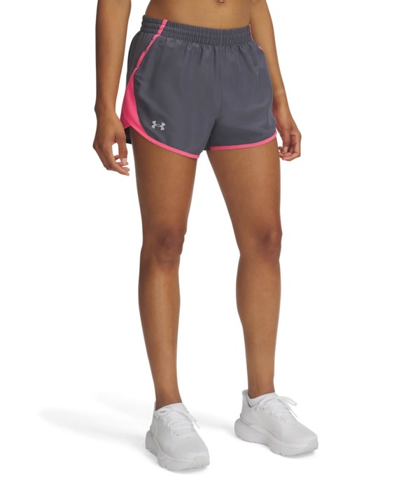 アンダーアーマー レディース ボトムス 二分の一ズボン下・さる股引き 遊撃手ズボン下 Under Armour Fly-By Mid Rise 3 Shorts Castlerock