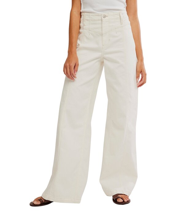 フリーピープル レディース ボトムス ジーンズズボン下 ワイドレッグ デニム Free People We The Free Libre Denim High Rise Wide Leg Jeans Island Lights ジーンズ