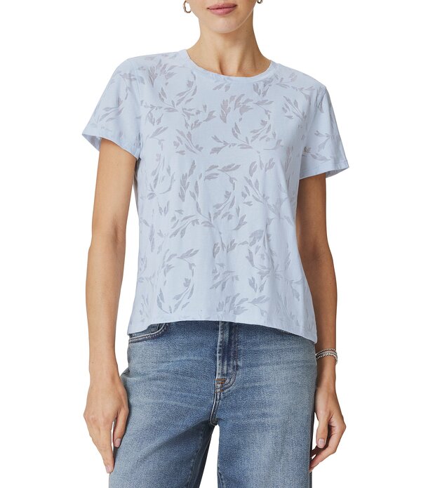スプレンディット レディース トップス プルオーバー 労働者の一団のど首 編み物 Splendid Air Burnout Knit Crew Neck Short Sleeve Tee Country Air Windswept