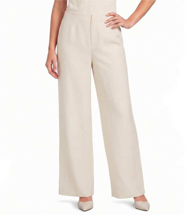 ジャンビニ レディース ボトムス 心地よいズボン下 リネン Gianni Bini Micha Coordinating Linen Pants Ecru エクリュ