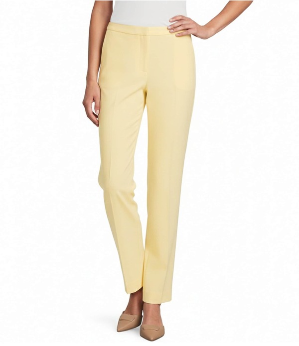 プレストンアンドヨーク レディース ボトムス 心地よいズボン下 縮緬 アンクル Preston \u0026 York Corey Stretch Crepe Ankle Pants Buttermilk
