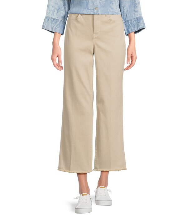 エヌワイディージェイ レディース ボトムス ジーンズズボン下 ワイドレッグ クロップド デニム NYDJ Coco Stretch Denim Relaxed Wide Leg Cropped Jeans Feather ジーンズ