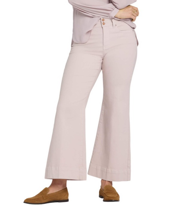 エヌワイディージェイ レディース ボトムス ジーンズズボン下 アンクル デニム NYDJ Mia Stretch Denim High Rise Ankle Palazzo Jeans Rock Flower ジーンズ