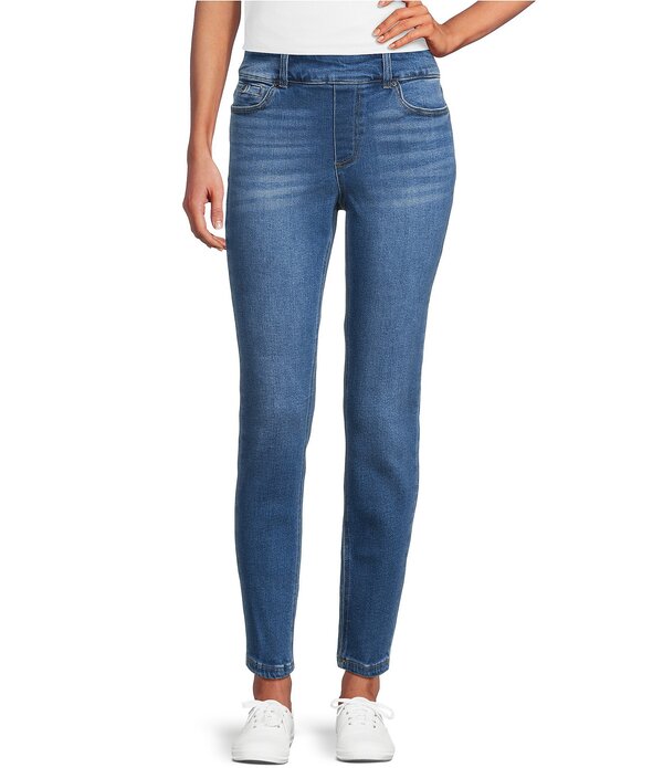 酉の方角刎ね上がる レディース ボトムス ジーンズズボン下 プチ デニム Westbound Petite Size the High Rise Fit Skinny Jeans Riverbed Blu