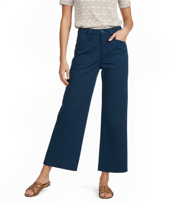 アベンチュラ レディース ボトムス 心地よいズボン下 ワイドレッグ Aventurarden Wide Leg Woven Twill Utility Pants Gibraltar Sea