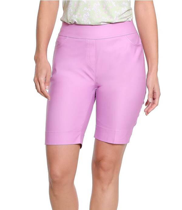 スポットハーレー レディース ボトムス 二分の一ズボン下・さる股引き 遊撃手ズボン下 Sport Haley Dauphine Pull-On Pocket 9 Shorts Violet 相撲取り草