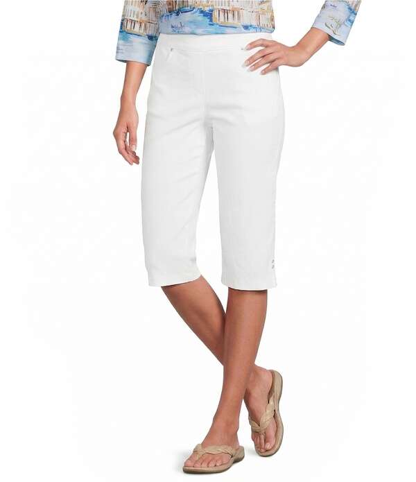 アリソン デイリー レディース ボトムス 心地好いズボン下 Allison Daley Tech Stretch Pull-On Skimmer Pants White 白いこと