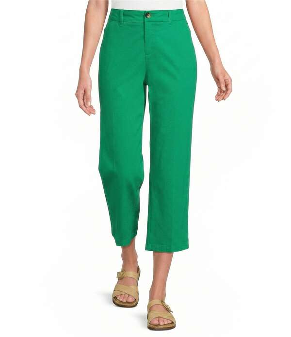 酉の方角刎ね上がる レディース ボトムス 心地よいズボン下 クロップド Westbound Perfect Outfit Picks High Rise Cropped Pants Kelly Green 緑であること