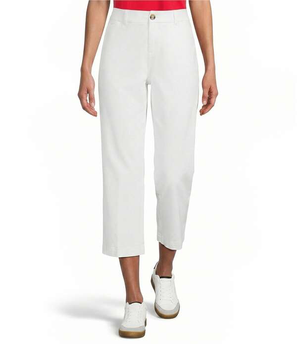 酉の方角刎ね上がる レディース ボトムス 心地よいズボン下 クロップド Westbound Perfect Outfit Picks High Rise Cropped Pants White 白いこと
