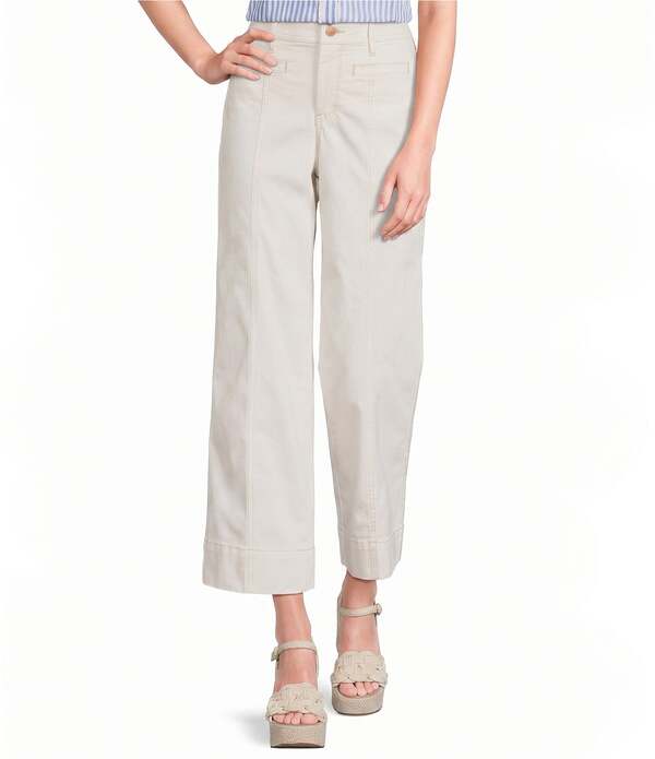 エヌワイディージェイ レディース ボトムス ジーンズズボン下 ワイドレッグ アンクル デニム NYDJ Teresa LiftuckR Technology Wide Leg Ankle Jeans Vintage White 白いこと